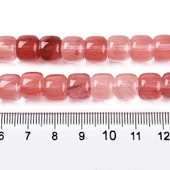 Cherry Quartz Glass Beads Strands&nbsp;G-T138-136