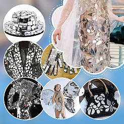 Sew On Mirror Rhinestones&nbsp;DIY-PH0023-15B
