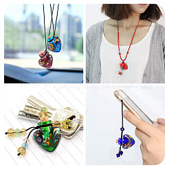 Handmade Lampwork Perfume Bottle Pendants&nbsp;LAMP-TADJ0001-06D