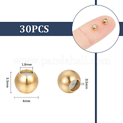 30Pcs Ion Plating(IP) 202 Stainless Steel Beads&nbsp;STAS-UN0056-14
