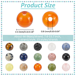 15 Strands 15 Styles Natural Mixed Gemstone Beads Strands&nbsp;G-NB0005-19