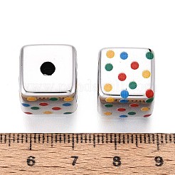 Opaque Printed Acrylic Beads&nbsp;OACR-T029-09