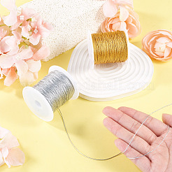 2 Rolls 2 Colors 12-Ply Round PET Metallic Thread&nbsp;MCOR-TA0001-03D