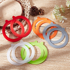 10Pcs 5 Colors Silicone Rings&nbsp;AJEW-GF0005-71
