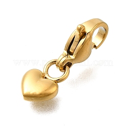 Heart 304 Stainless Steel Pendant Decorations&nbsp;STAS-R159-35G