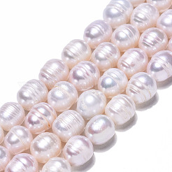 Natural Cultured Freshwater Pearl Beads Strands&nbsp;PEAR-N012-09B