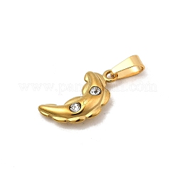 304 Stainless Steel Rhinestone Pendants&nbsp;STAS-Z158-05G-01