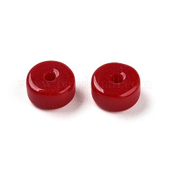 Opaque Solid Color Glass Beads&nbsp;X1-GLAA-N007-6x3mm-A08