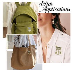3Pcs 3 Colors Knitting Zinc Alloy Lapel Pins for Backpack Clothes&nbsp;JEWB-CJ0003-56