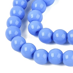 Opaque Solid Color Glass Beads Strands&nbsp;GLAA-T032-P6mm-23