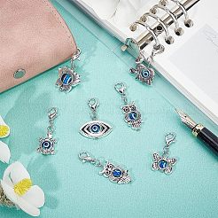Evil Eye Pendant Decorations&nbsp;HJEW-CA0001-37