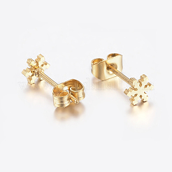 304 Stainless Steel Ear Studs&nbsp;X-EJEW-E225-01G
