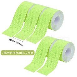 5 Rolls PET & PVC AUMO-mate Car Reflective Strip Sticker&nbsp;AJEW-SP0002-17