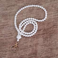 Rose Silicone ID Card Neck Strap Card Holder&nbsp;NJEW-SW00028-07