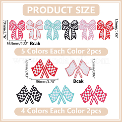 18Pcs 9 Styles Embroidered Cloth Patch&nbsp;PATC-WR0001-14