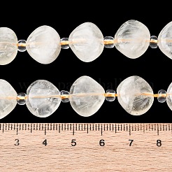 Natural Lemon Quartz(Heated) Carved Beads Strands&nbsp;G-H339-A06-01