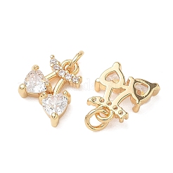 SHEGRACE Brass Clear Cubic Zirconia Pendants&nbsp;XGRQ3K592-541G