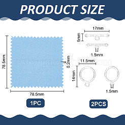2Pcs 925 Sterling Silver Toggle Clasps&nbsp;STER-UN0001-45