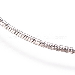 Brass Round Snake Chain Necklaces Making&nbsp;MAK-L025-02P