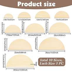 10Pcs Unfinished Wood Sheets&nbsp;WOOD-PH0003-99