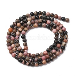 Natural Rhodonite Beads Strands&nbsp;G-Z116-A14-3mm