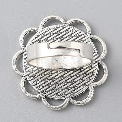 Adjustable Alloy Ring Components&nbsp;PALLOY-WH0101-72AS