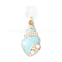 Alloy Enamel Pendant Mobile Dustproof Plugs&nbsp;HJEW-JM04455