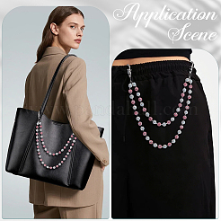 1Pc Polymer Clay Rhinestone Round Beaded Pants Chains&nbsp;AJEW-BM0001-29A-02