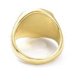 Pinwheel Pattern Alloy Enamel Finger Rings&nbsp;RJEW-Z008-15LG-D