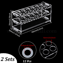 Acrylic Test Tube Display Rack&nbsp;AJEW-WH0434-93C-01-1