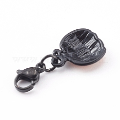 Halloween Theme Alloy Enamel Pendants Set&nbsp;HJEW-JM00436