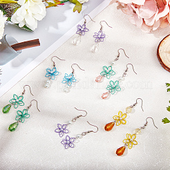 DIY Flower Earring Making Kits&nbsp;DIY-SC0011-94