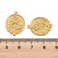 304 Stainless Steel Pendants Cabochon Settings&nbsp;STAS-L317-30G