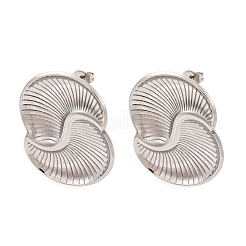 304 Stainless Steel Vortex Spiral Stud Earrings&nbsp;EJEW-C148-01P