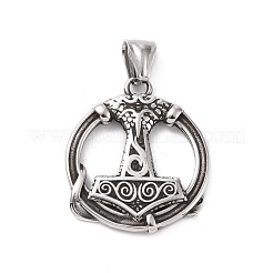 304 Stainless Steel Pendants&nbsp;STAS-J039-02AS
