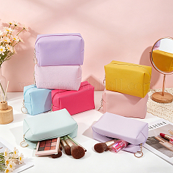 16Pcs 8 Colors PU Imitation Leather Cosmetic Zipper Bags&nbsp;AJEW-GW0001-15