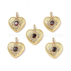 Brass Micro Pave Clear Cubic Zirconia Pendants&nbsp;KK-E068-VF325