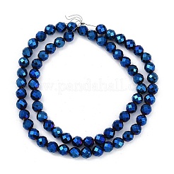 Electroplated Synthetic Non-magnetic Hematite Beads Strands&nbsp;G-H072-B01-01E