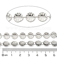 Tarnish Resistant 304 Stainless Steel Flat Round Chains&nbsp;CHS-E031-03P