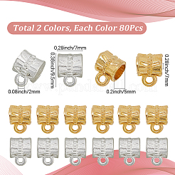 160Pcs 2 Colors Zinc Alloy Tube Bails&nbsp;UNKW-SP0004-48