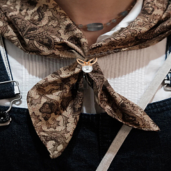 6Pcs Alloy with Plastic Scarf Buckle Ring&nbsp;AJEW-LP0010-56