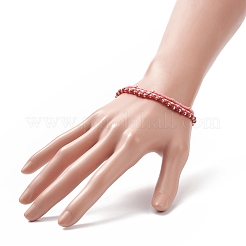 3Pcs 3 Style Natural Jade & Glass Seed Beaded Stretch Bracelets Set for Women &nbsp;BJEW-JB09171-02