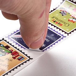 Christmas Themed Square Roll Stickers&nbsp;DIY-B045-10