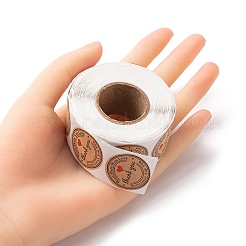 Kraft Paper Thank You Sticker Rolls&nbsp;STIC-YW0001-04