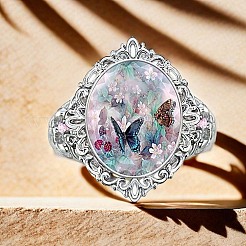 Alloy Resin Finger Rings for Women&nbsp;PW-WGB4259-01
