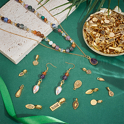 220Pcs 10 Styles Tibetan Style Alloy Charms&nbsp;FIND-PH0025-61