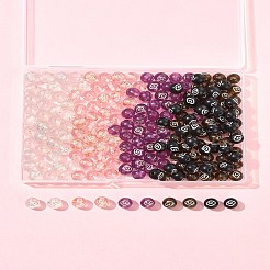 200Pcs 5 Colors Plating Acrylic Beads&nbsp;OACR-FS0002-03