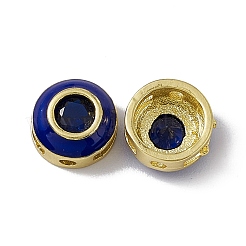 Rack Plating Brass Cubic Zirconia Beads&nbsp;KK-C007-15G