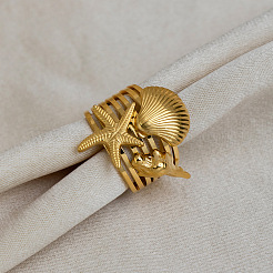 304 Stainless Steel Cuff Open Rings for Women&nbsp;KL3501