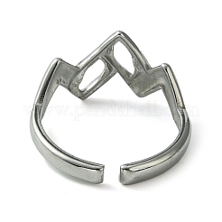 Non-Tarnish 304 Stainless Steel Open Cuff Ring&nbsp;RJEW-L110-009P